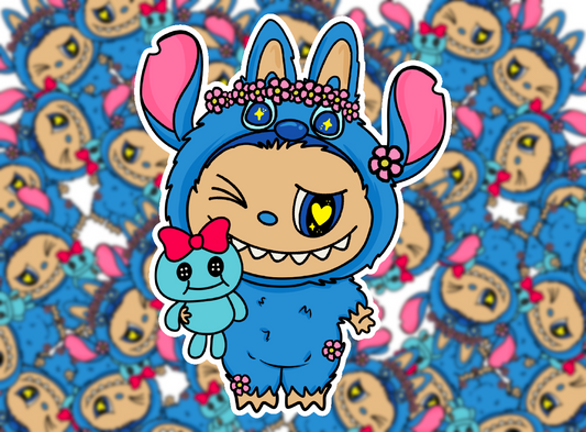 Stitch labubu