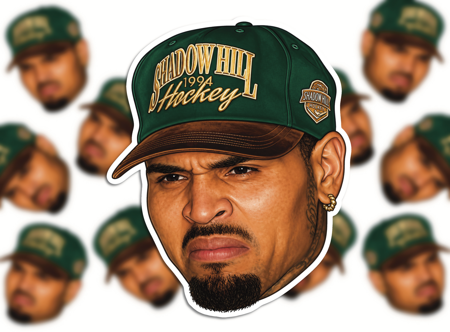 Chris Brown yuck face